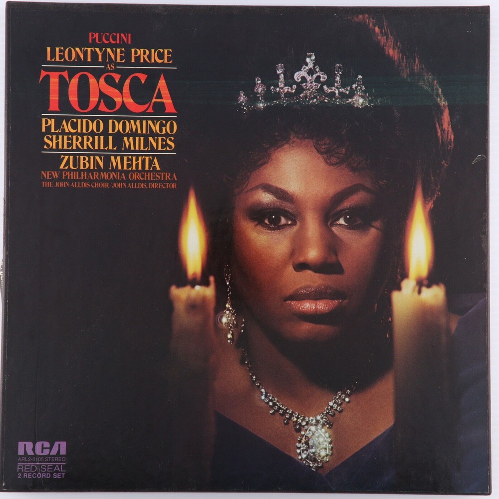 Puccini Jeontyne Price as Tosca, Placido Domingo, Milnes 2 LP Box Set 12" Record